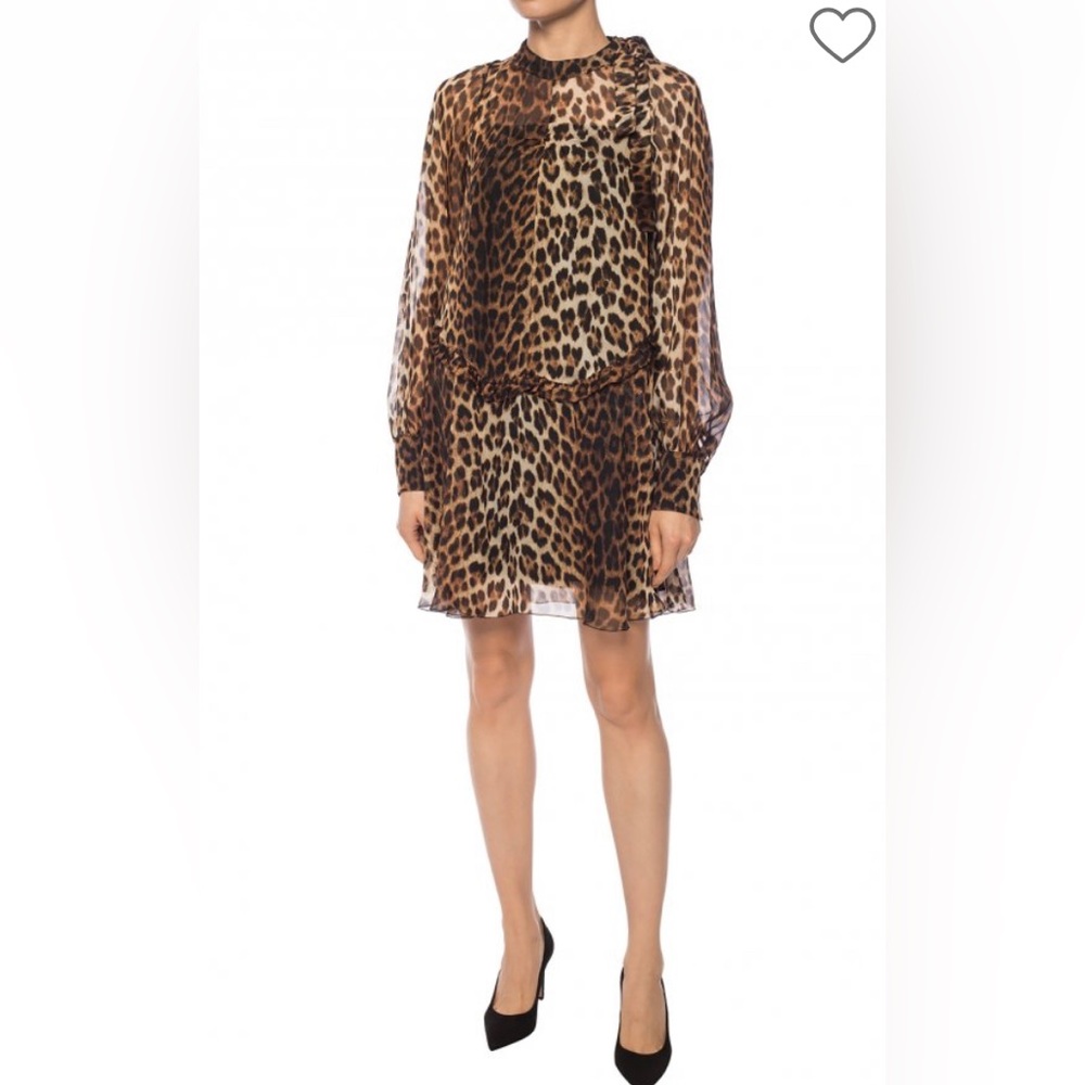 N°21 LEOPARD PRINTED DRESS